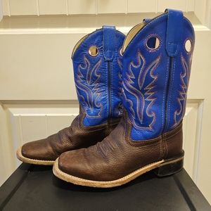 Old West Blue size 2 Boots